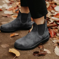 Blundstone 587 - Buty Damskie Męskie - Rustic Black - Kolor Czarny