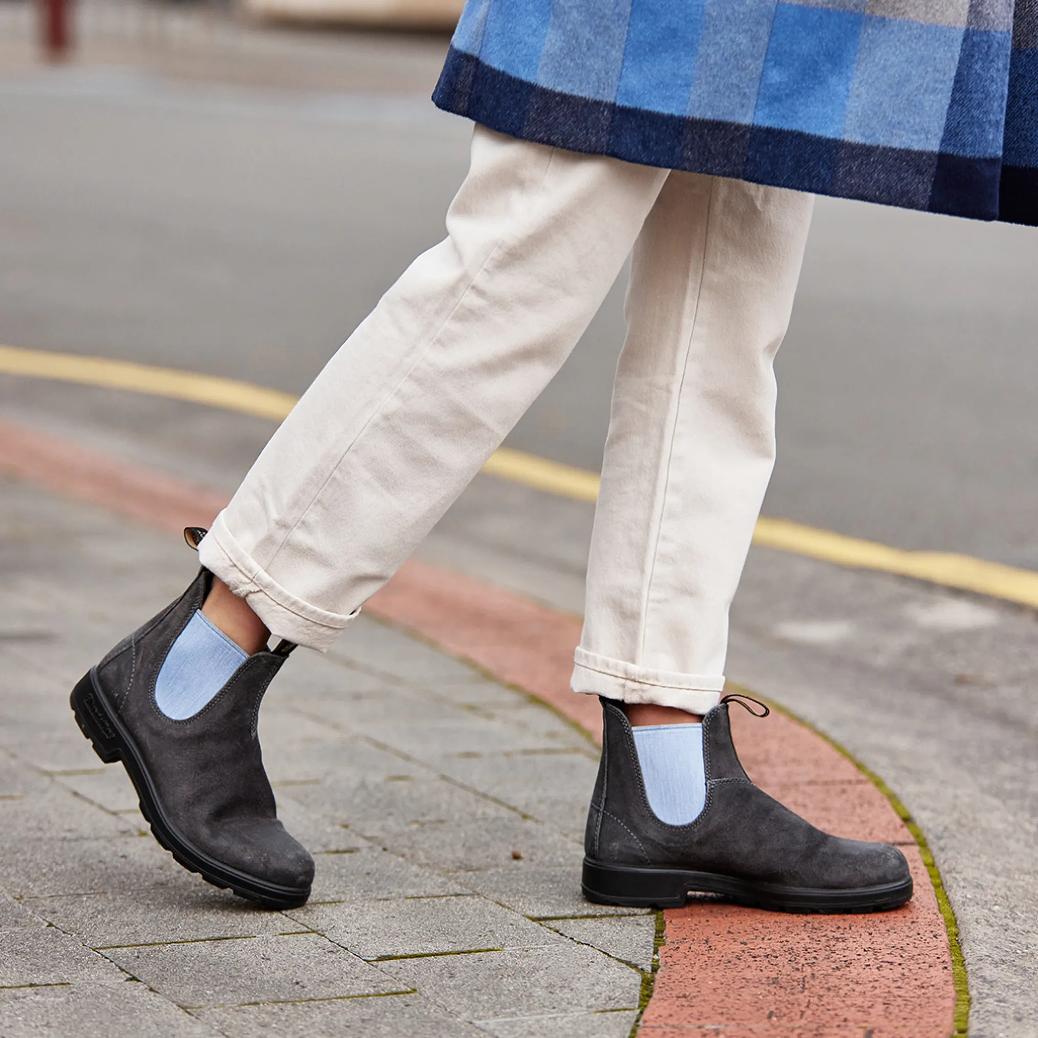 Blundstone 2209 Sztyblety Damskie Męskie Zamszowe Steel Grey Kolor Sta