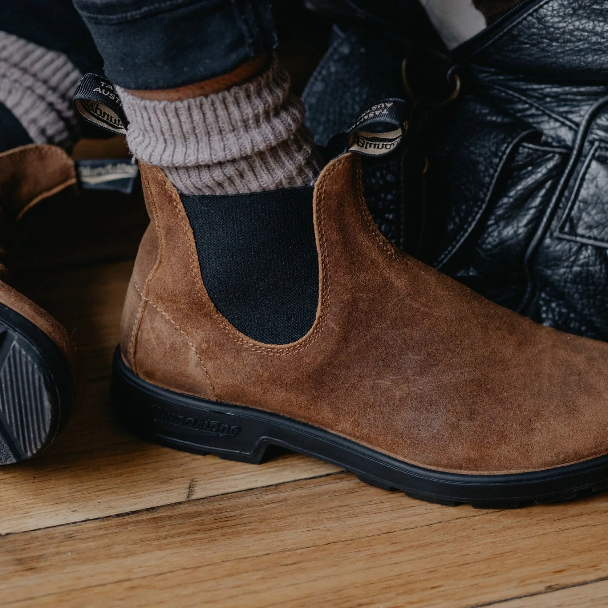 Blundstone 1911 Sztyblety Damskie Męskie Zamszowe Tobacco Kolor Brązow