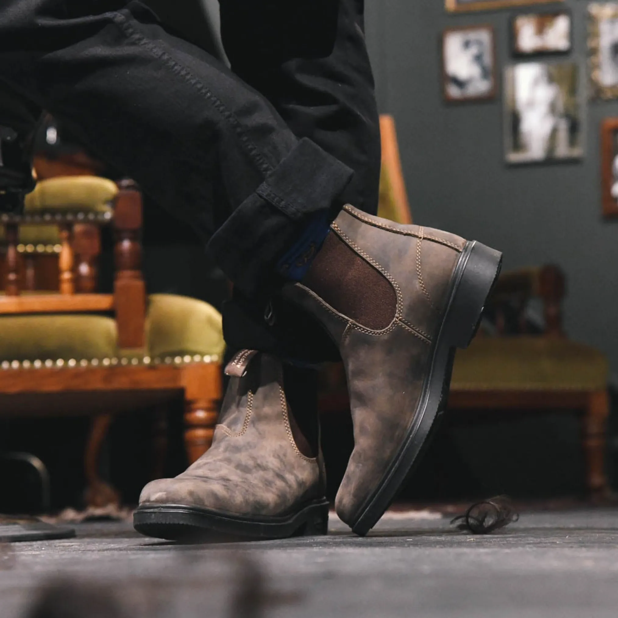 Blundstone 1306 Sztyblety Damskie Męskie Rustic Brown Kolor Brązowy