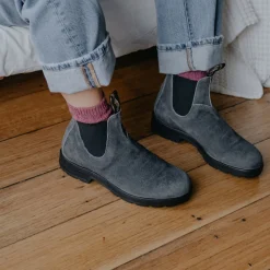 Blundstone 1910 Sztyblety Damskie Męskie Zamszowe Steel Grey Kolor Sta