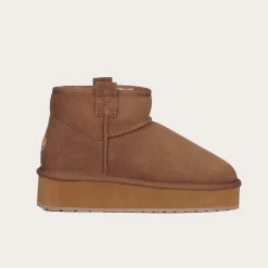 Emu Australia Buty Damskie Foy Flatform Micro Chestnut Kolor Brązowy