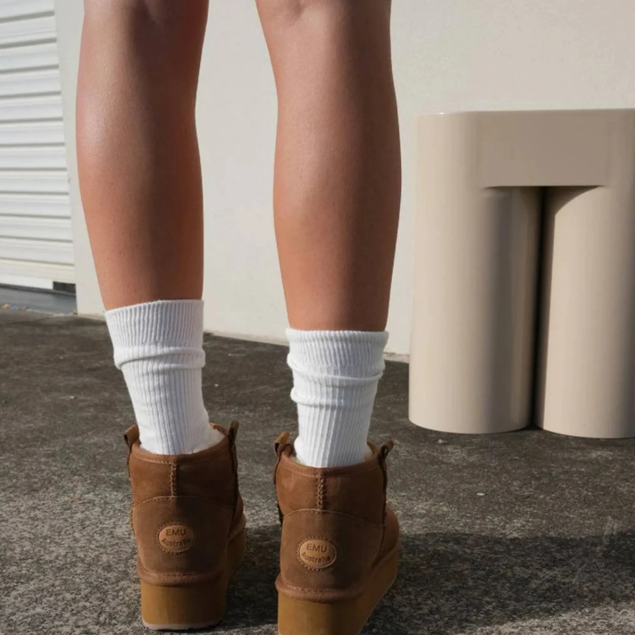 Emu Australia Buty Damskie Foy Flatform Micro Chestnut Kolor Brązowy