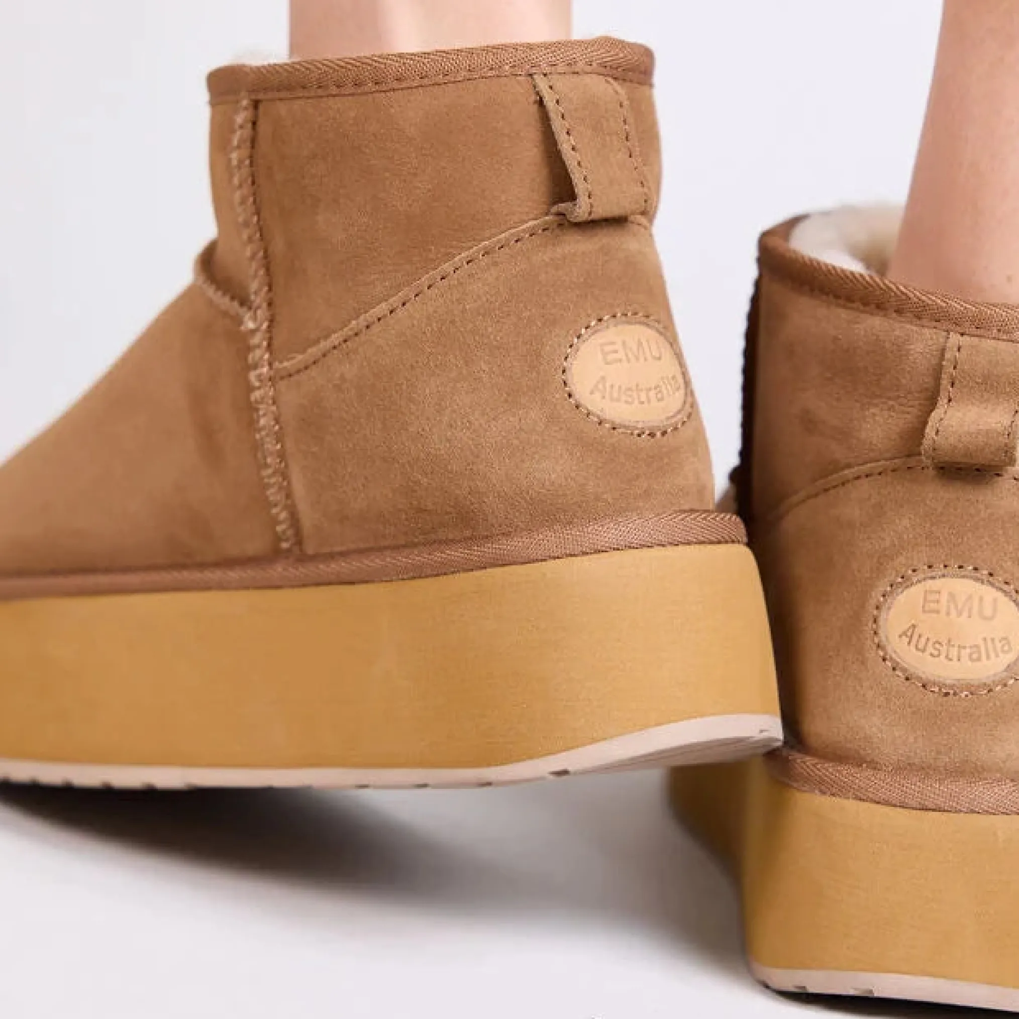 Emu Australia Buty Damskie Stinger Micro Flatform Chestnut Kolor Brązo
