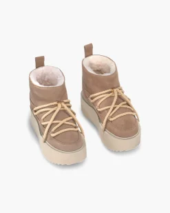 INUIKII Buty Damskie Classic Low Platform Beige