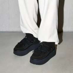INUIKII Buty Damskie Classic Low Platform Black