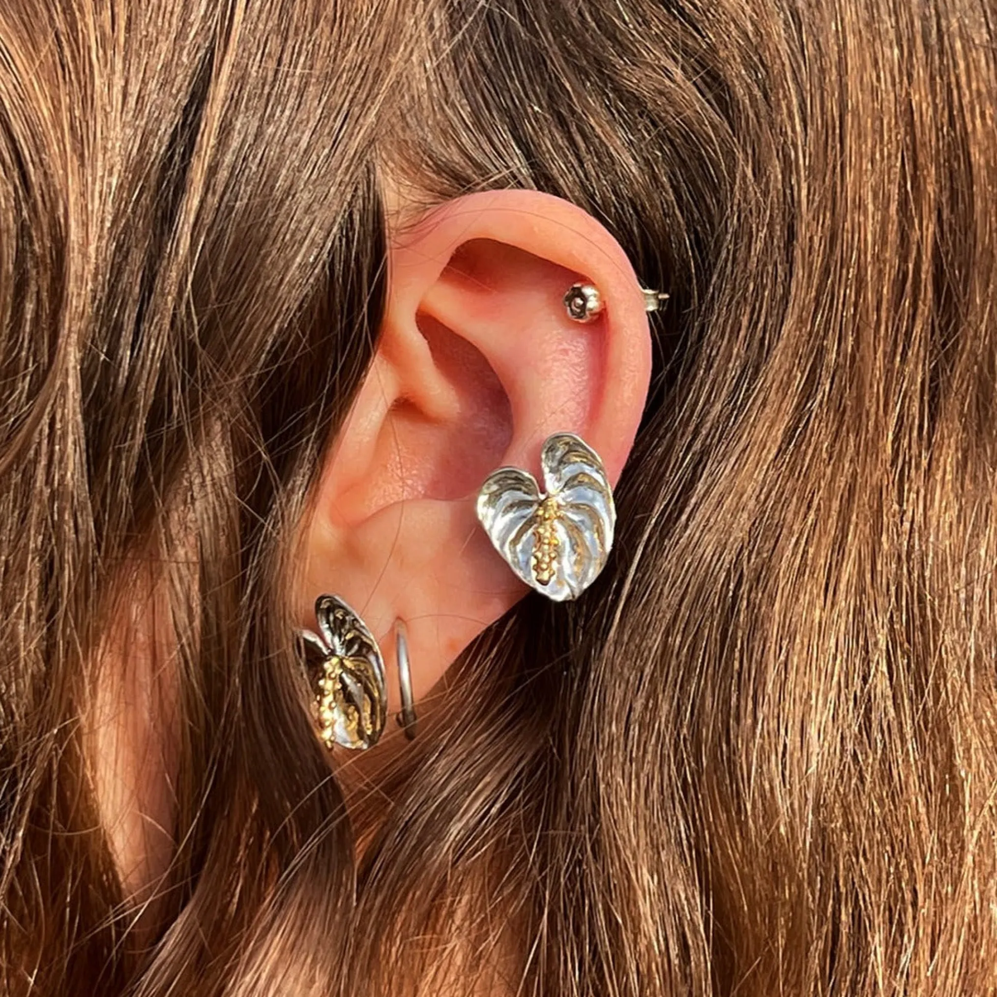 Kolczyki Maar Anthurium earrings