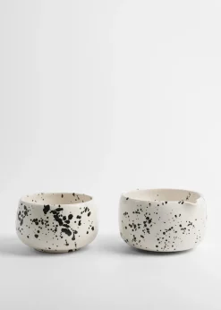 makaki studio zestaw do matchy SPLATTER (matchawan/czarka + miska z dz