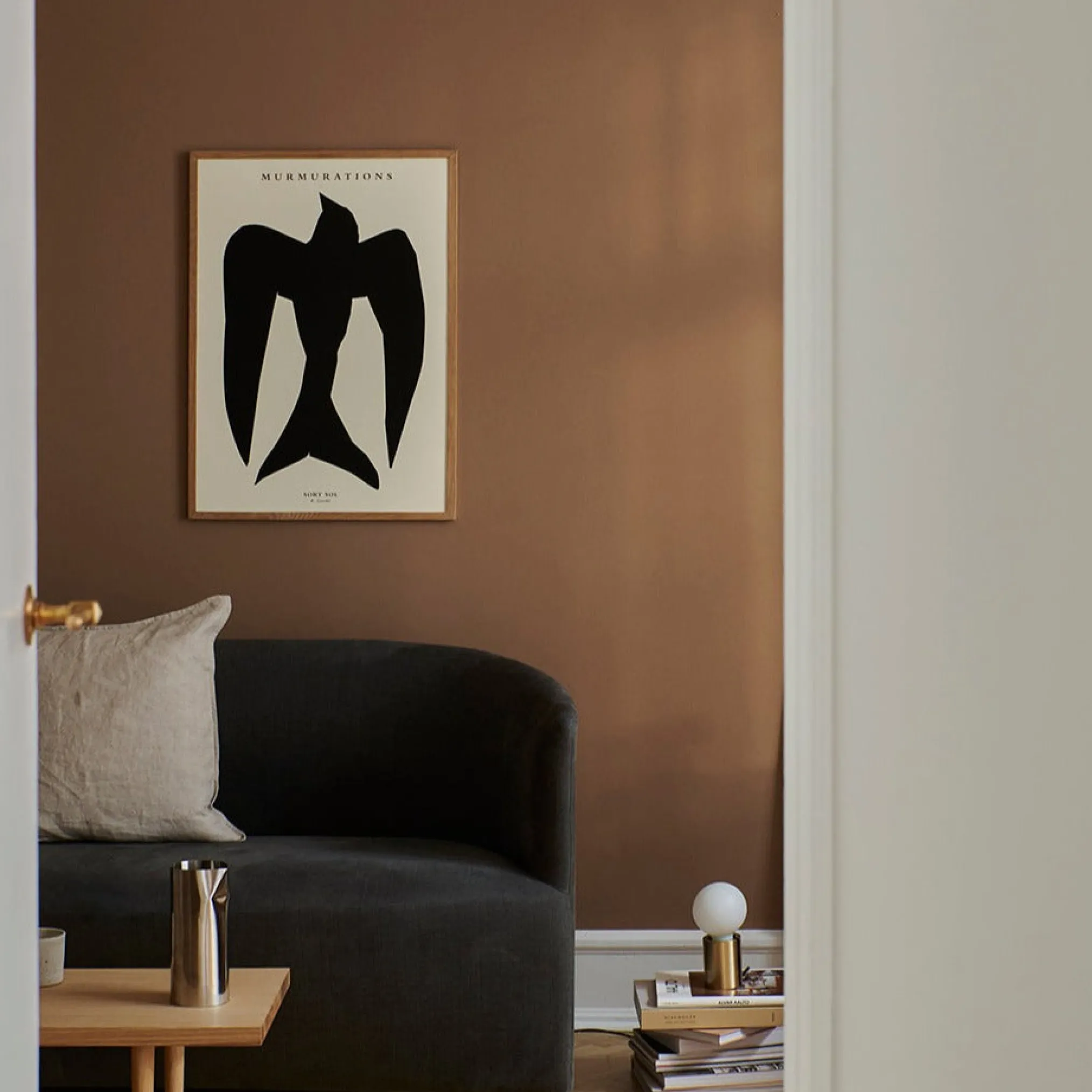 Plakat The Poster Club By Garmi, Murmurations Sort Sol (30x40)