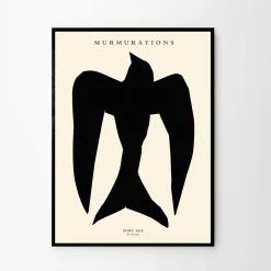 Plakat The Poster Club By Garmi, Murmurations Sort Sol (30x40)