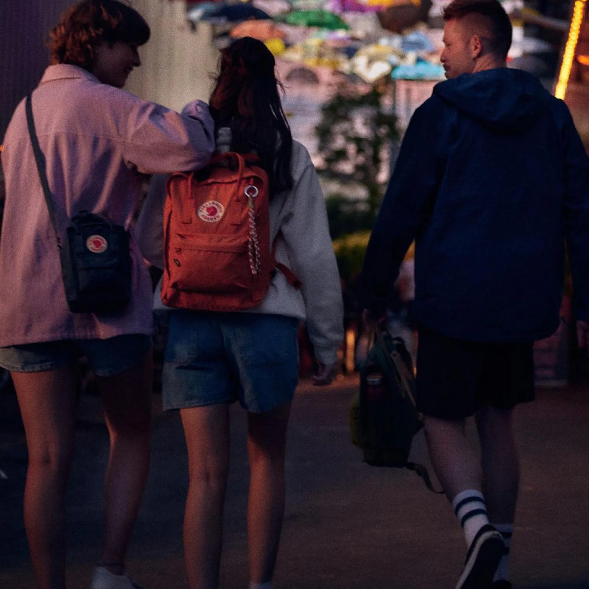 Plecak Fjallraven Kanken Pink - Long Stripes