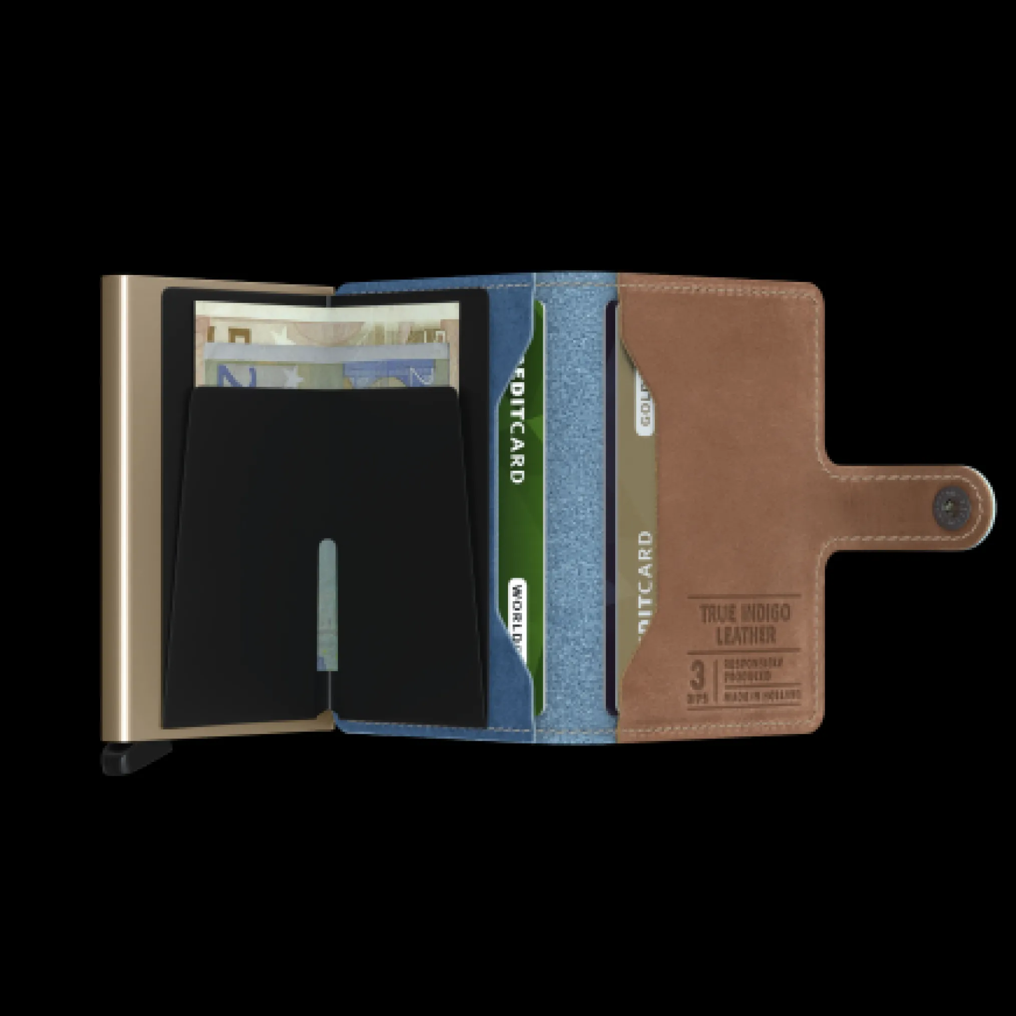 Portfel Secrid Miniwallet Indigo 3/Sand