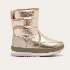 Rubber Duck - Śniegowce Damskie - Snow Jogger Cracked Metallic - Rose