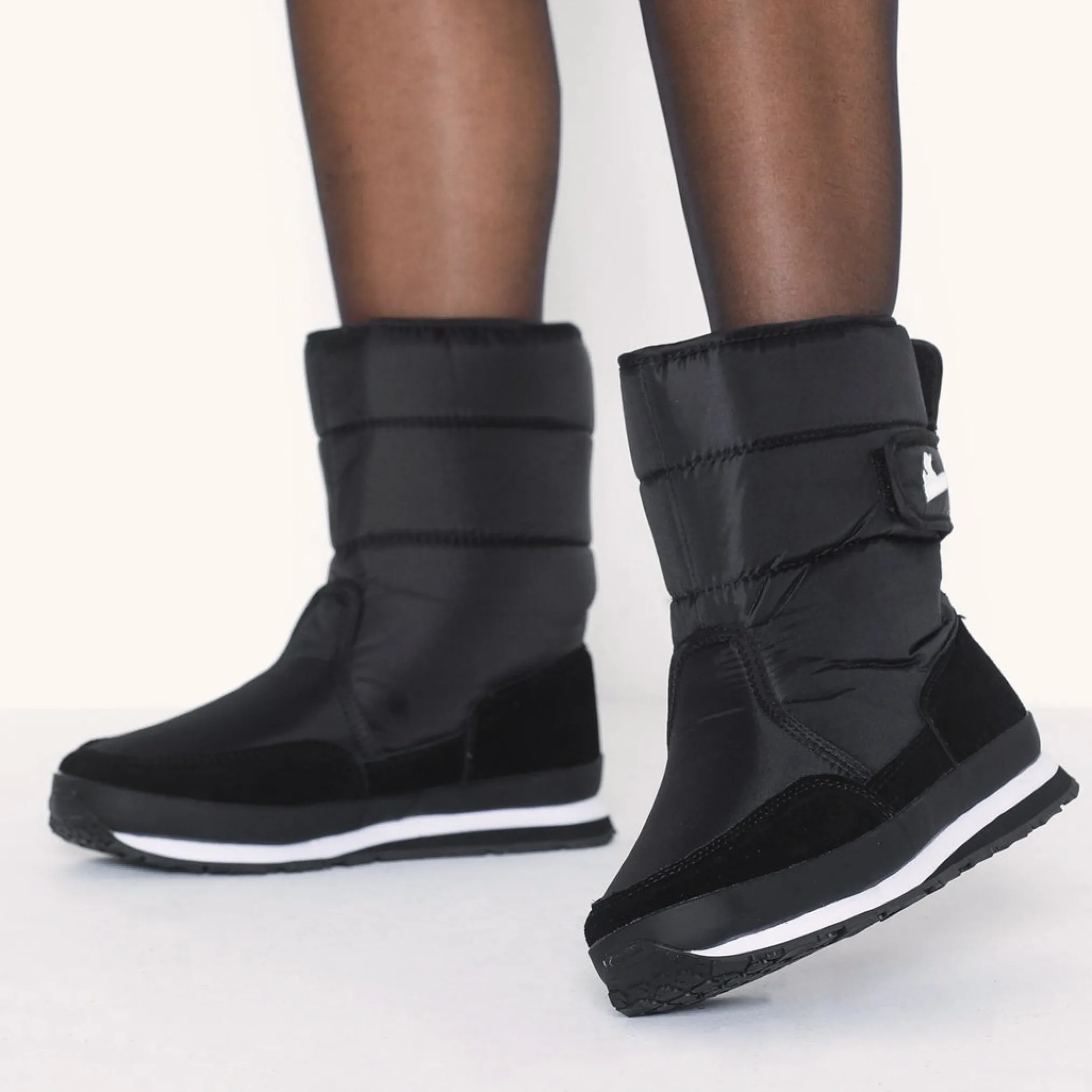 Rubber Duck - Śniegowce Damskie - Snow Jogger - Black - Kolor Czarny