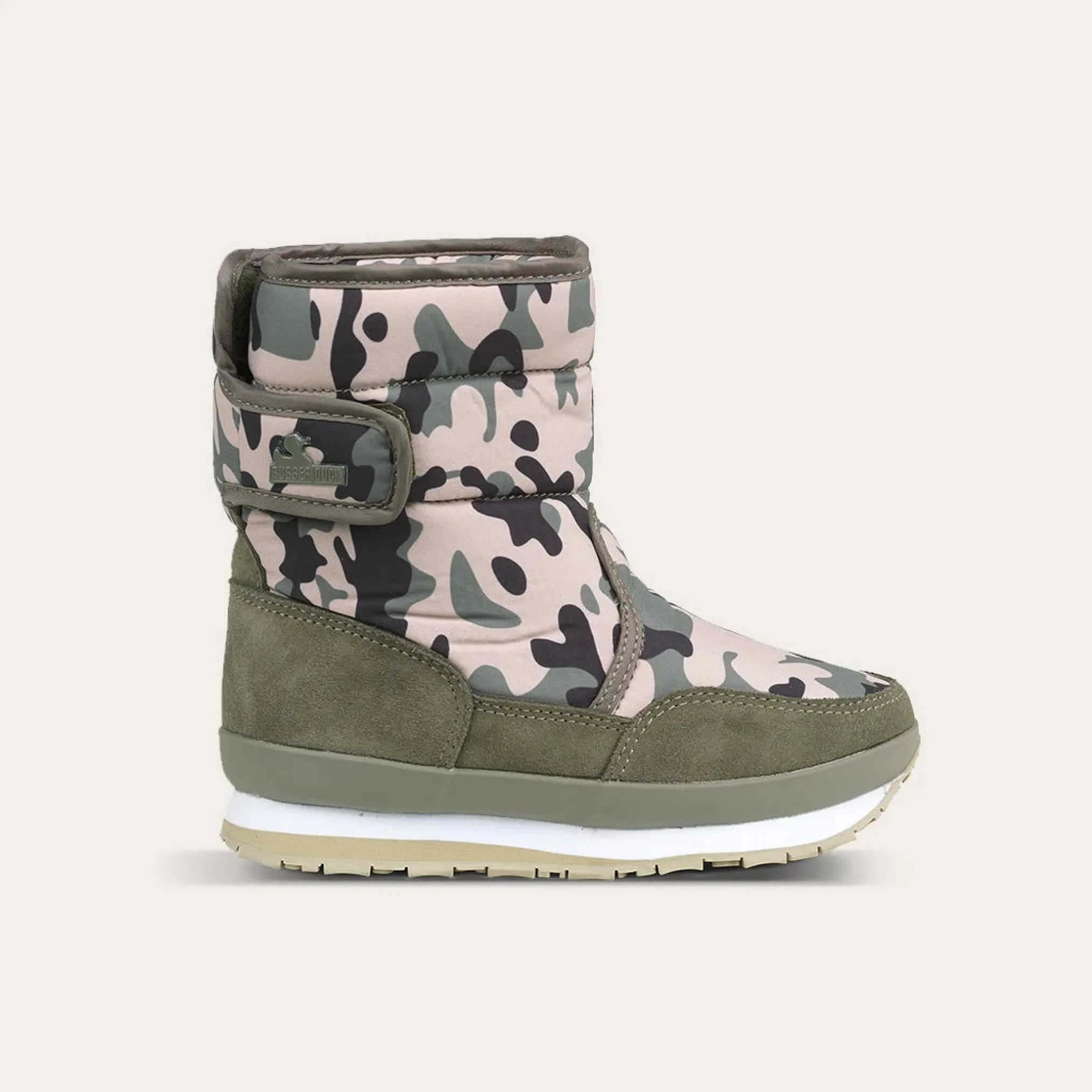 Rubber Duck - Śniegowce Dziecięce - Snow Jogger Print Kids - Green Cam