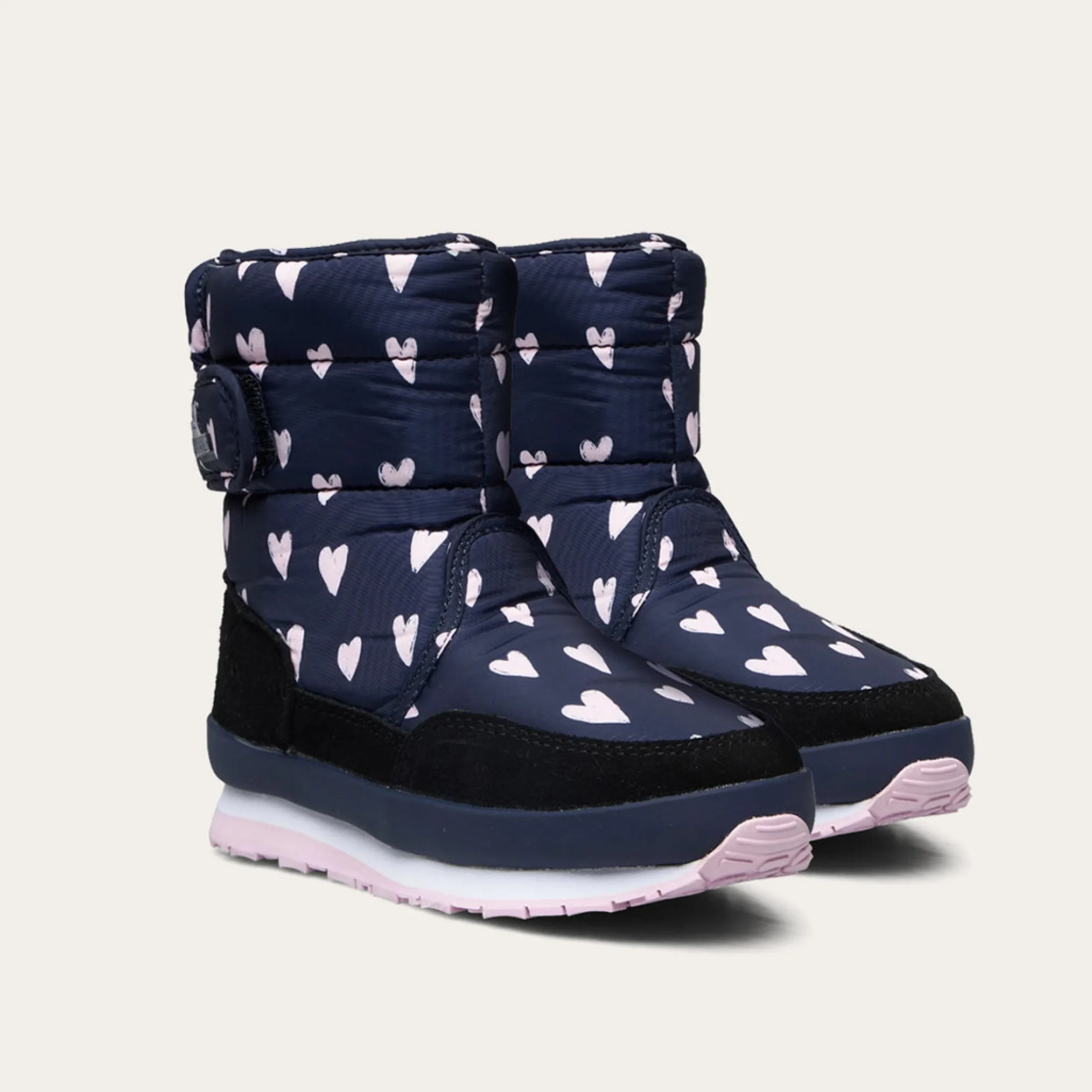 Rubber Duck - Śniegowce Dziecięce - Snow Jogger Flash Heart Kids - Nav