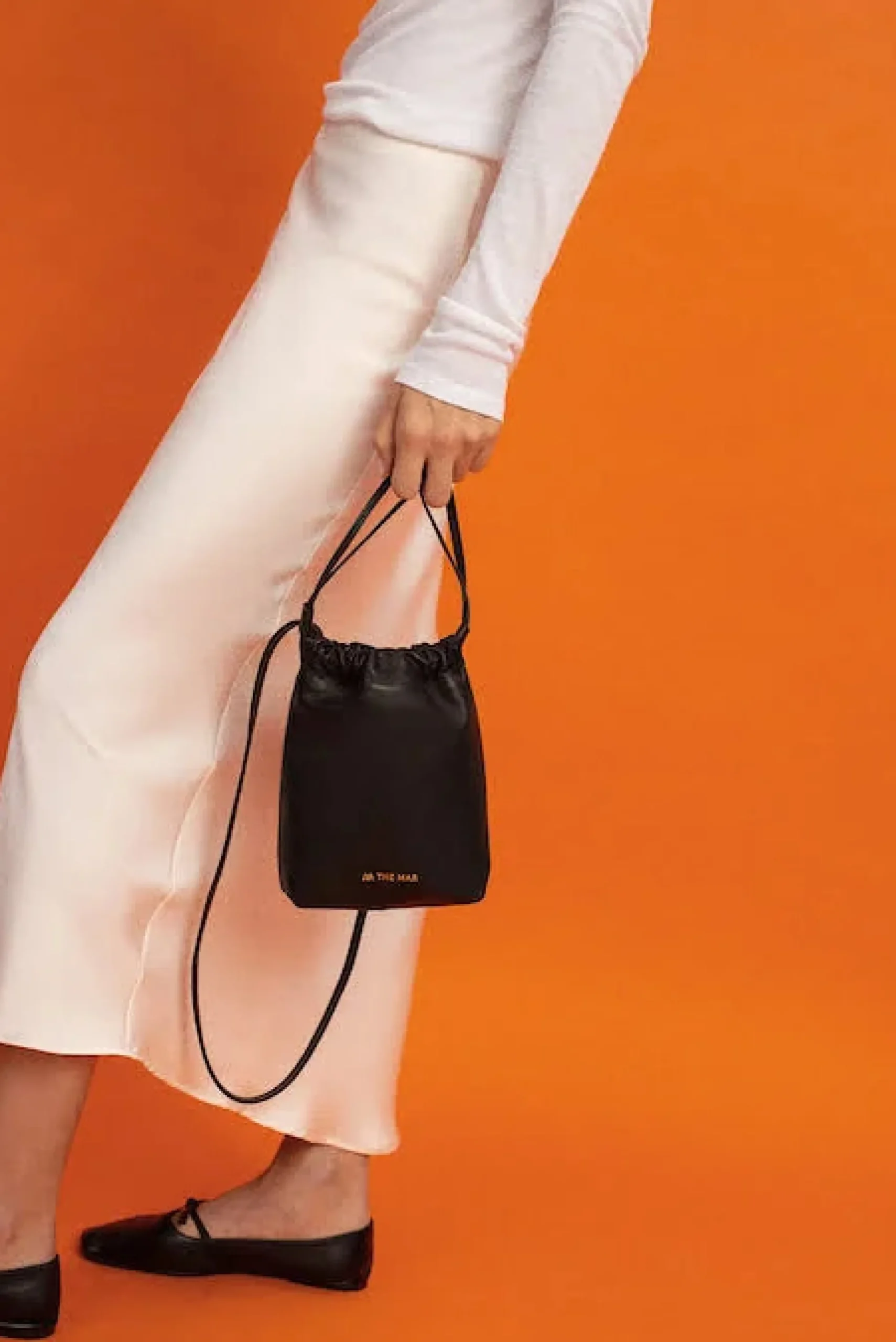 THE MAR torebka skórzana Oyster Mini Plus Black