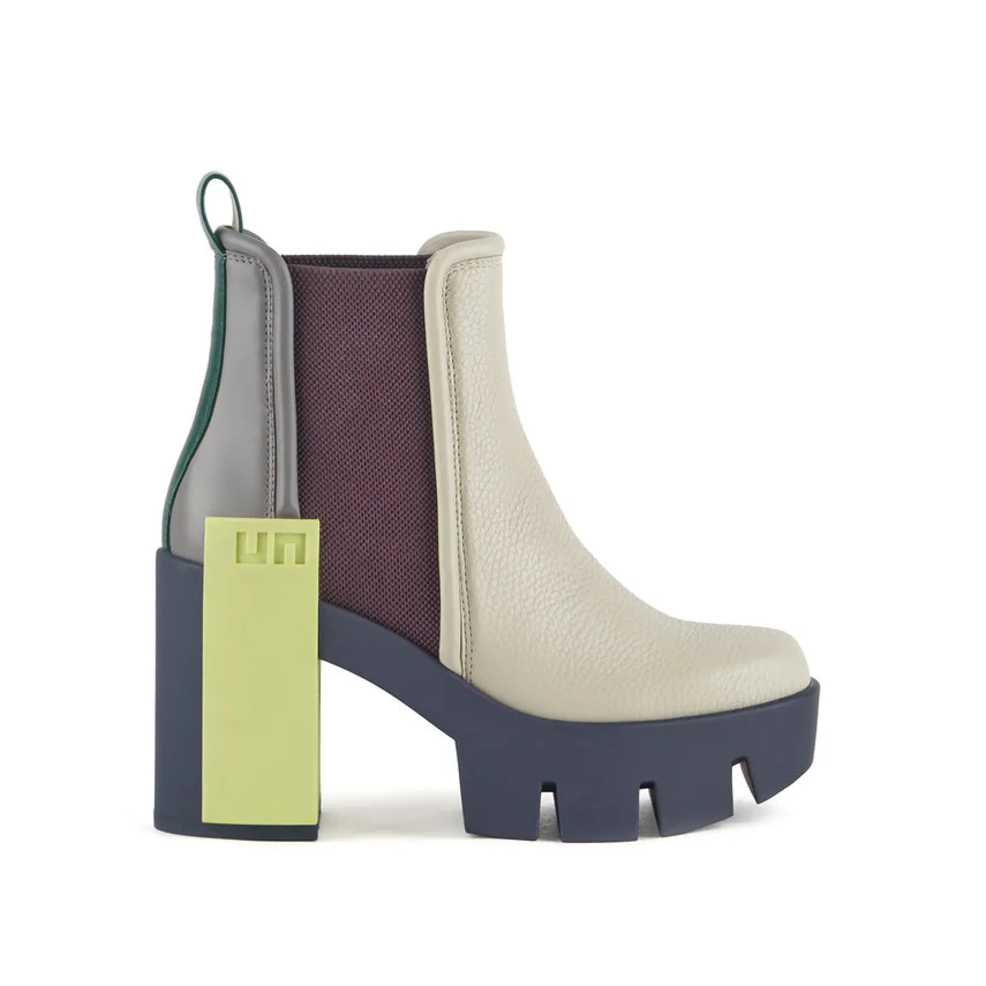 United Nude Grip Chelsea Mid III Trial Buty na Obcasie Damskie Zielone