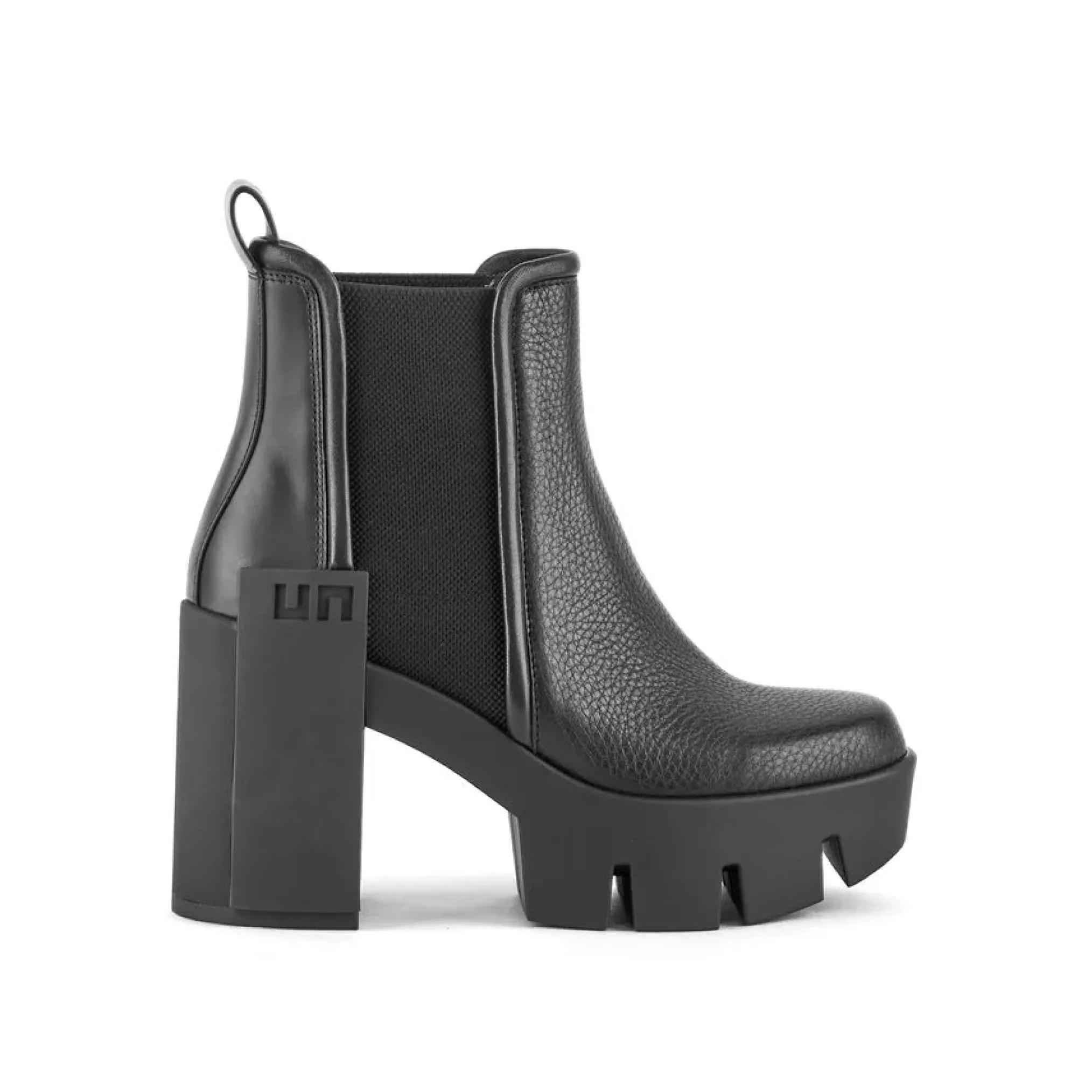 United Nude Grip Chelsea Mid III Black Buty na Obcasie Damskie Czarne