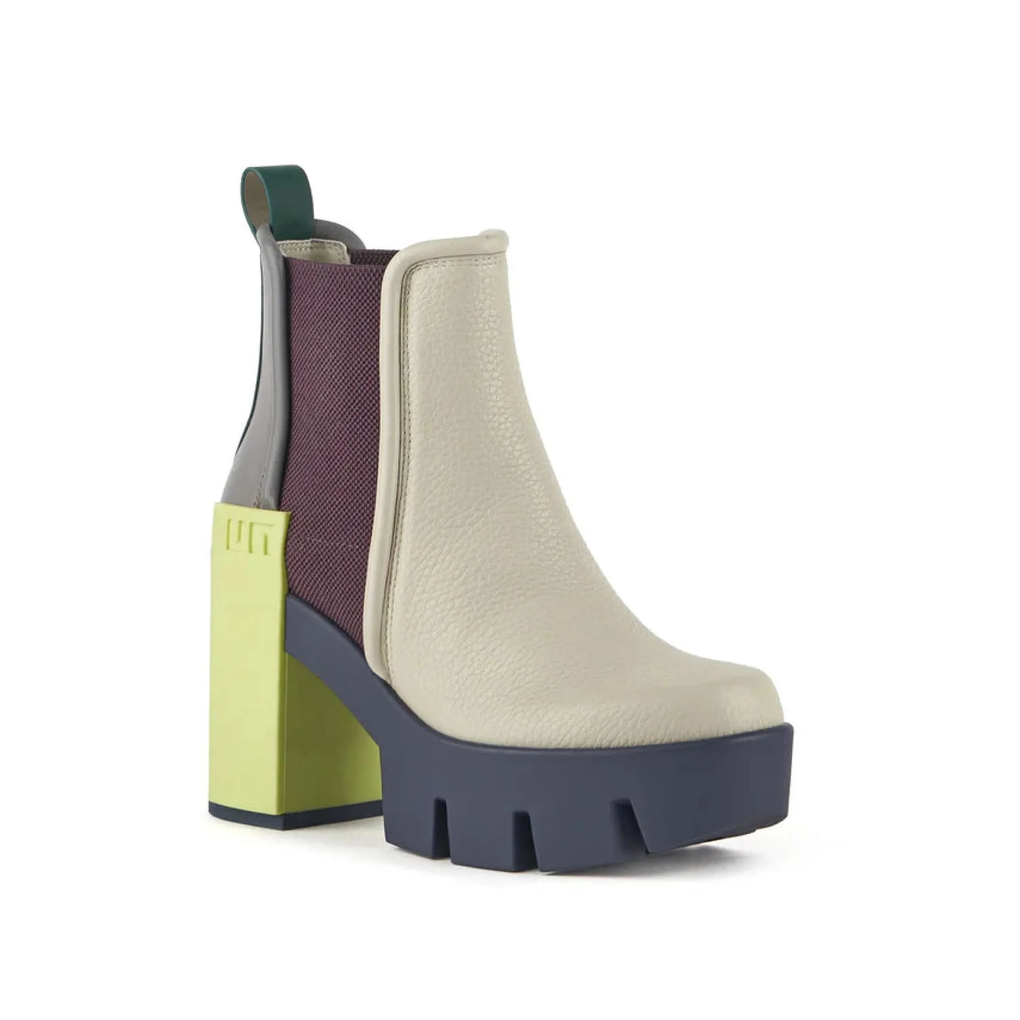 United Nude Grip Chelsea Mid III Trial Buty na Obcasie Damskie Zielone