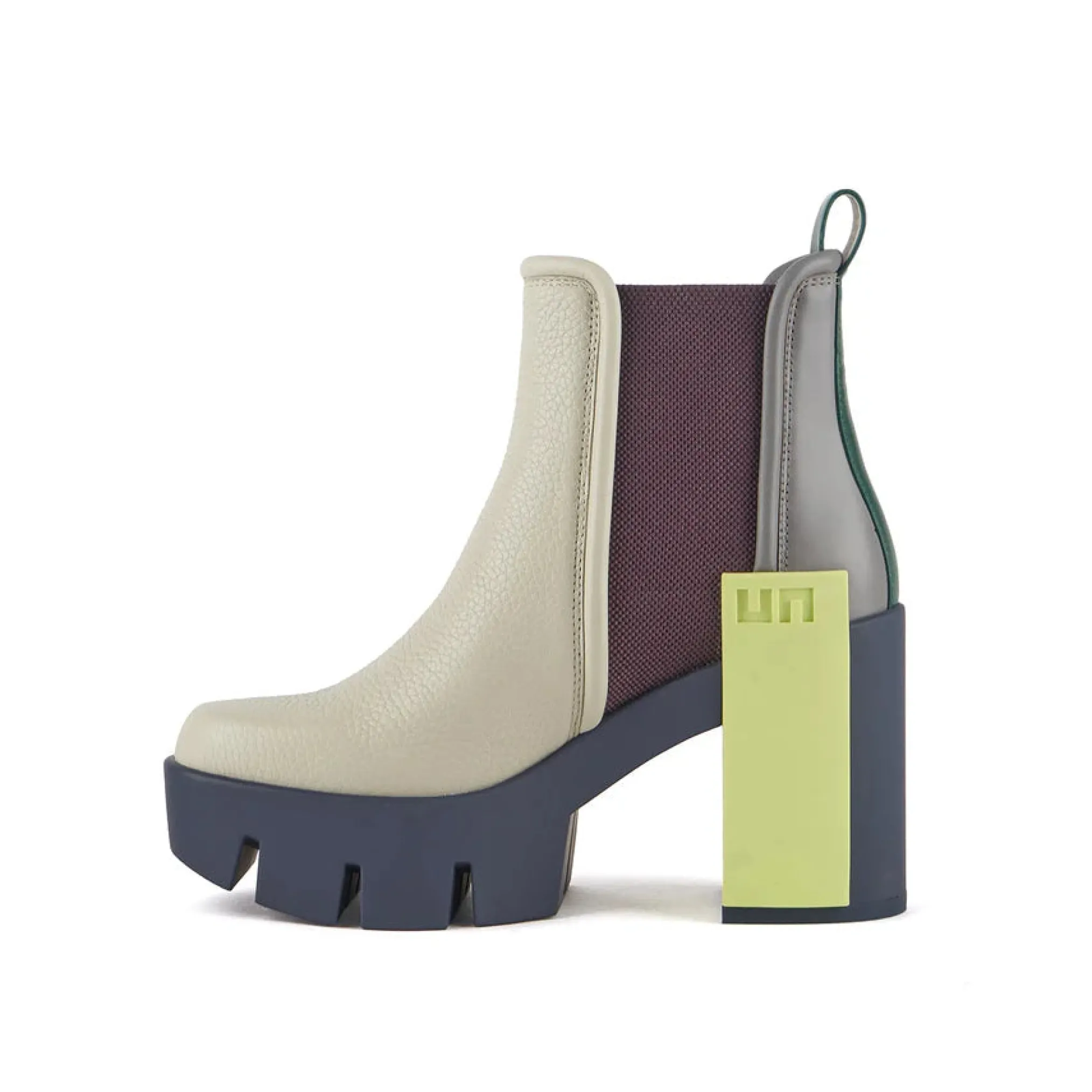 United Nude Grip Chelsea Mid III Trial Buty na Obcasie Damskie Zielone