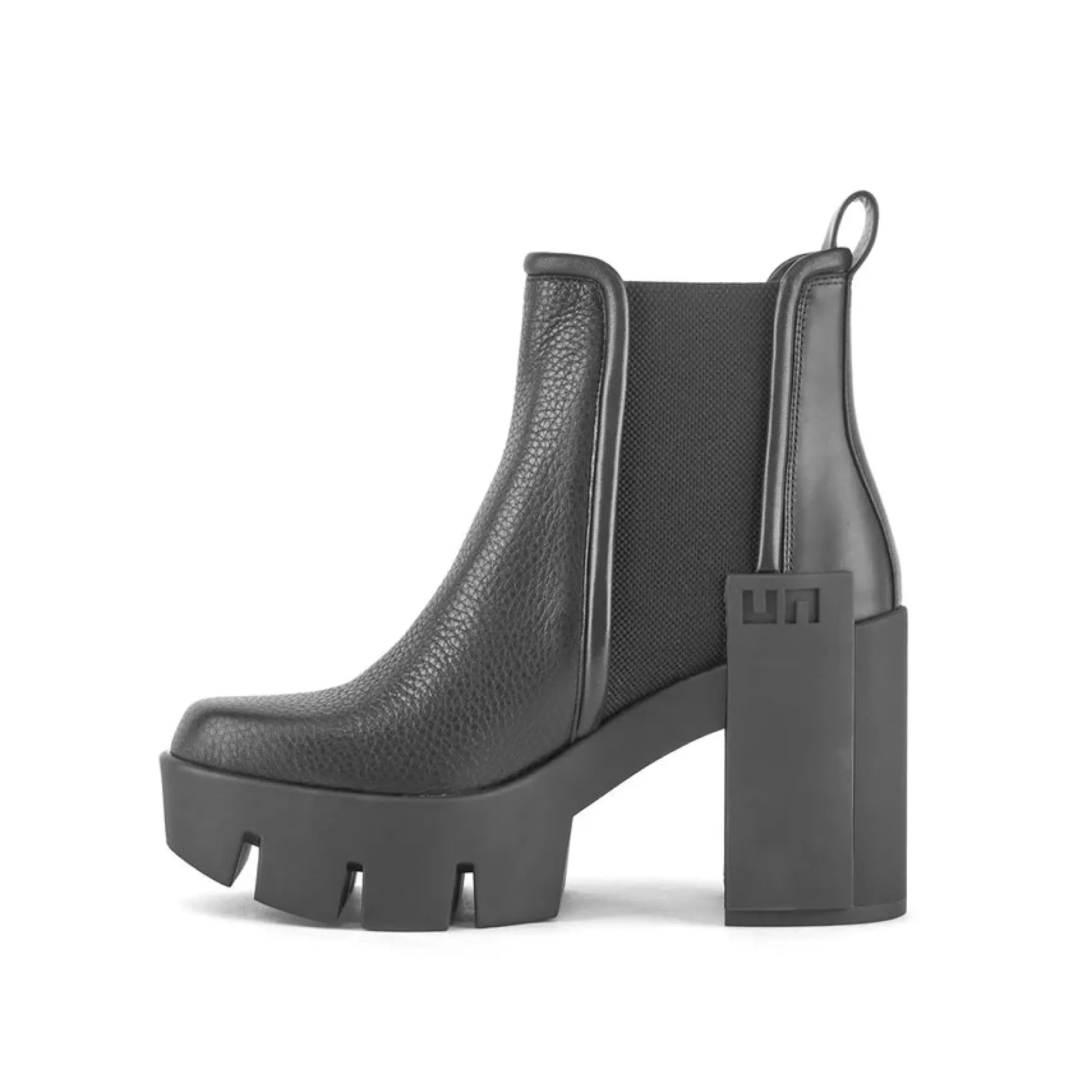 United Nude Grip Chelsea Mid III Black Buty na Obcasie Damskie Czarne