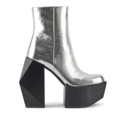 United Nude Stage Boot Silver Buty na Obcasie Damskie Srebrne