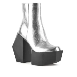 United Nude Stage Boot Silver Buty na Obcasie Damskie Srebrne