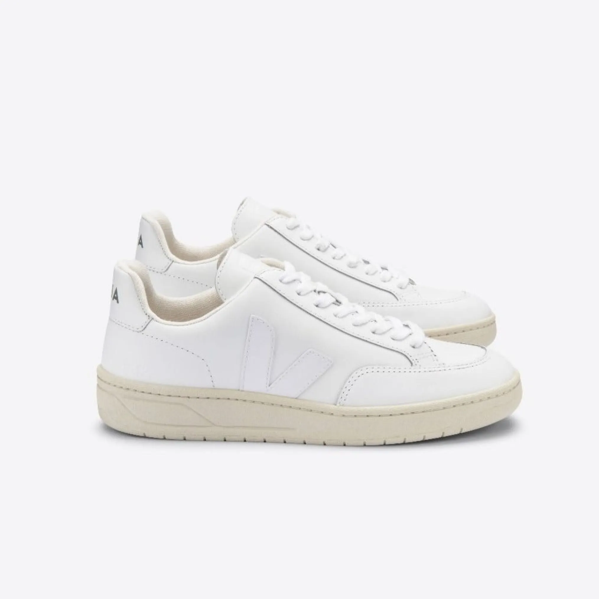 Veja V-12 Sneakersy Damskie Leather Extra White Kolor Biały